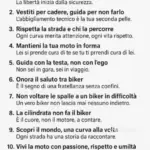 Il decalogo del biker